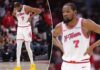 Kevin Durant sidelined for Game 1 of Lakers-Rockets playoff series