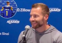 Sean McVay cleared up his Ty Simpson feelings after ‘grumpy’ viral Rams draft moment