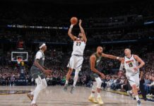 Nuggets overcome sluggish start in Game 1 victory over Timberwolves