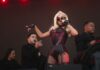 Christina Aguilera performs first ever mountain top gig to show Taylor Swift how it’s done
