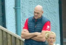 Tyson Fury seen during three-hour wedding meeting ahead of daughter Venezuela’s big day