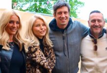 Tess Daly and Vernon Kay pictured together for the first time since split