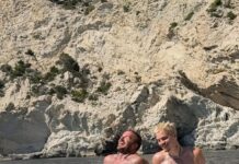 Victoria Beckham shares sweet snaps of family holiday as David sunbathes topless with son Romeo