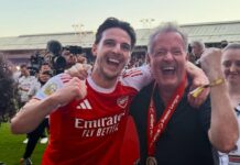 Piers Morgan defends Arsenal celebrations after being hit with backlash for crashing trophy lift