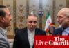 Middle East crisis live: fate of strait of Hormuz hangs in balance as Trump claims Iran deal ‘largely negotiated’