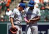 Blue Jays’ Jesus Sanchez exits game after being hit with ball thrown by fan in bizzare scene