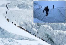 Record 274 climbers scale Mount Everest in a single day as overcrowding fears mount