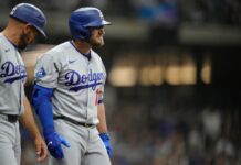 Dodgers’ Max Muncy ‘optimistic’ after getting hit on wrist; X-rays negative