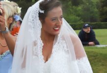 Venezuela Fury, 16, changes her name moments after marrying in Crocs and 50ft wedding dress