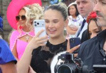 Molly-Mae Hague and daughter Bambi seen at Venezuela Fury’s wedding after arriving in private jet