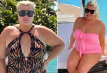 I’m A Celeb’s Gemma Collins poses in swimwear saying ‘confidence is not a dress size’