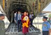 Holy Relics of Buddha Return to Delhi on a Special IAF Flight