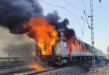 Fire Breaks out in Thiruvananthapuram-Delhi Rajdhani Express in MP