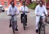 High Court Of Orissa Judges Cycle To Court Amid Fuel Crisis, Send Message On Conservation