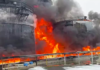 Fire Reported at Russian Oil Depot After Ukrainian Drone Strike