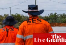 Australia news live: flash flooding hits Queensland roads; $57bn of Victoria infrastructure threatened by climate hazards