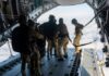 Falling backwards and plunging through clouds: British paratroopers’ landing on Tristan da Cunha