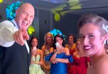 Venezuela Fury’s wild wedding party with arrest, Tyson dad dancing and Peter Andre