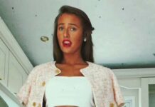 Venezuela Fury gets all glammed up as she poses in her static caravan home
