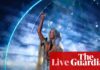 Australia news live: Delta Goodrem hits the stage in Eurovision semi; Angus Taylor accused of ‘dog whistle’ budget reply