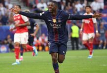 Champions League final goes to extra time as tiring Arsenal hang on