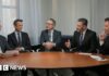 Colbert discusses his show’s end with late-night peers