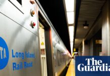 Shutdown of US’s largest commuter rail system enters second day amid strike