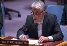 Iran envoy condemns UNSC silence over US threats and war crimes