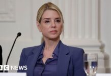 Former US attorney general Pam Bondi testifies in congressional Epstein probe