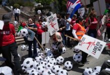 Los Angeles World Cup stadium workers threaten strike over ICE deployment