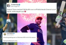 Fans erupt as GT trio Shubman Gill, Sai Sudharsan and Jos Buttler knock CSK out of IPL 2026