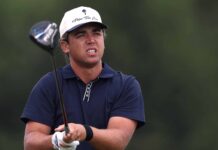 Garrick Higgo’s late-arrival penalty proves costly