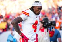 Chiefs’ Rashee Rice had knee surgery before heading to jail for violating probation