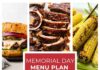 Memorial Day Menu Plan