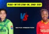 PAK-W vs ZIM-W, 2nd ODI, Match Prediction: Who will today’s game between Pakistan Women and Zimbabwe Women?