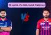 RR vs LSG, IPL 2026, Match Prediction: Who will win today’s game between Rajasthan Royals and Lucknow Super Giants?