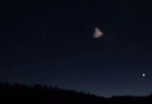 Wild cone-shaped UFOs light up Canada skies, sparking panic as experts reveal the source