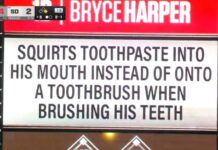 Padres troll Bryce Harper for viral video