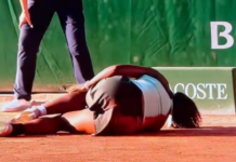 Hailey Baptiste wheeled off court after gruesome French Open injury