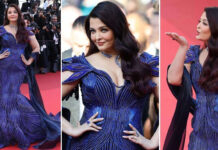 Photos: Aishwarya Rai Bachchan Makes Much Awaited Cannes Appearance in Custom Amit Aggarwal