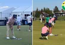 Most pros do this when practicing putting — and you should too