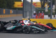 Charles Leclerc handed huge Miami GP penalty after battle with Max Verstappen and George Russell