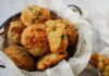 Cheddar Drop Biscuits with Chive Butter