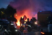 Paris police arrest over 130 people in wild scenes after PSG wins Champions League