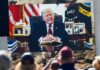 Trump reads Bible as thousands pack National Mall for America 250 prayer rally