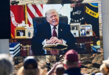 Trump reads Bible as thousands pack National Mall for America 250 prayer rally