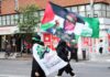 Hamas, Hezbollah flags fly at anti-Israel protest minutes after Mamdani condemns terror plot against Jews