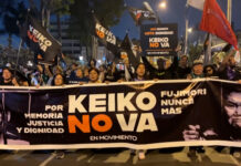 Thousands in Peru protest Fujimori presidential run
