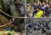 Race against time to rescue villagers trapped in flooded cave — as 5 are found alive