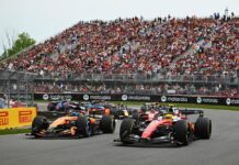 F1 Canadian GP: George Russell wins sprint after Kimi Antonelli clash